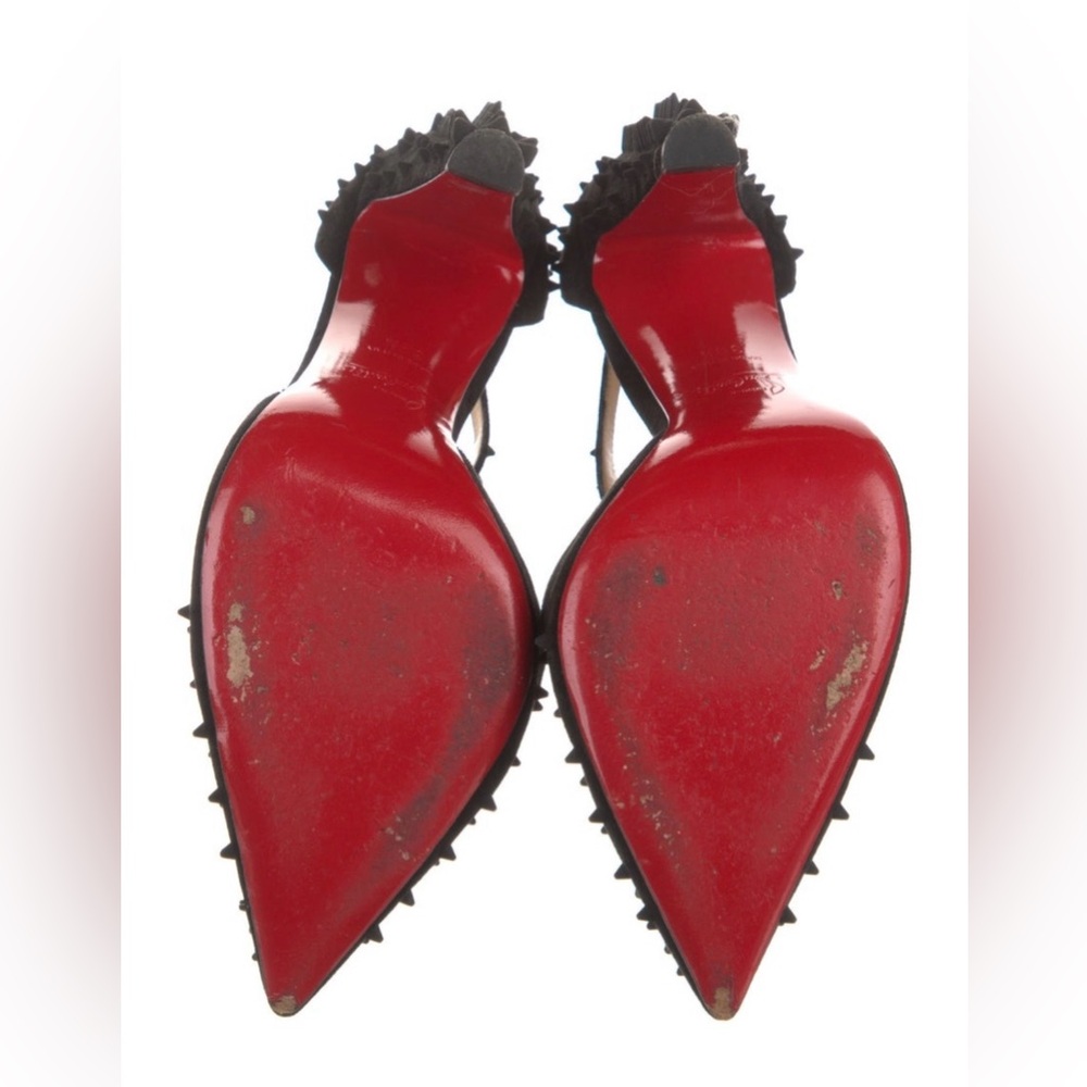 Christian Louboutin Black Spiked Heels 100% AUTHENTIC - Picture 6 of 10
